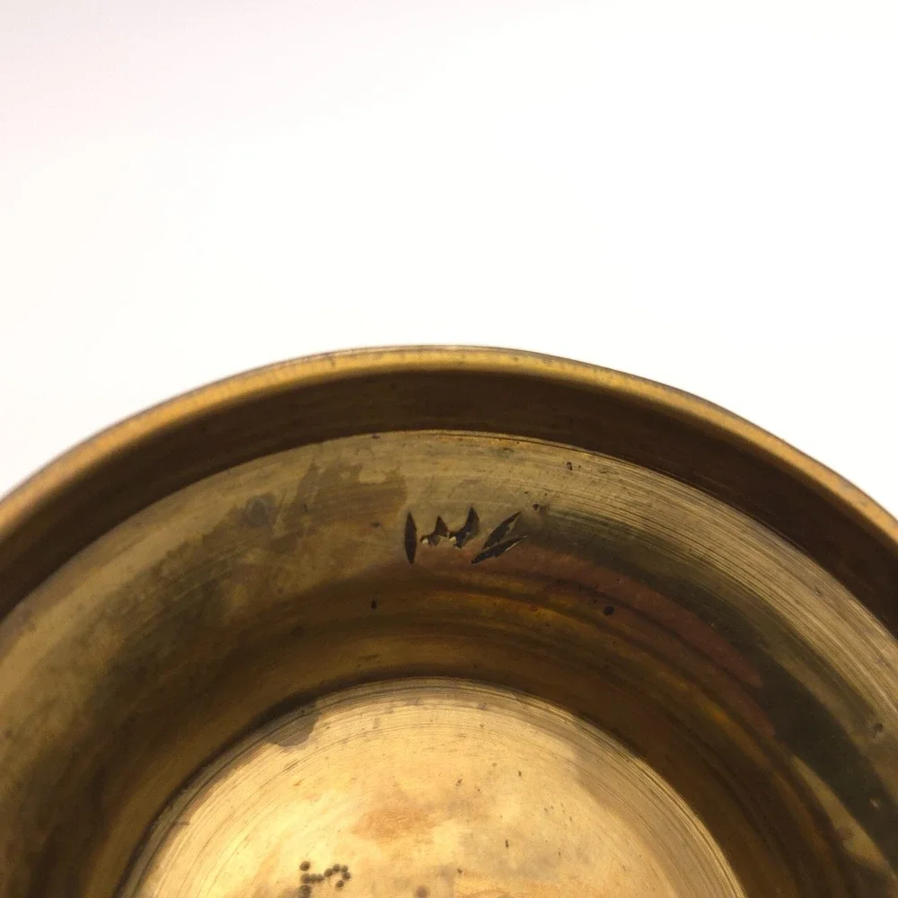 Beautiful Vintage 60s Aftaba Ewer Indian Brass Tea coffee Pot Signed Hand carved